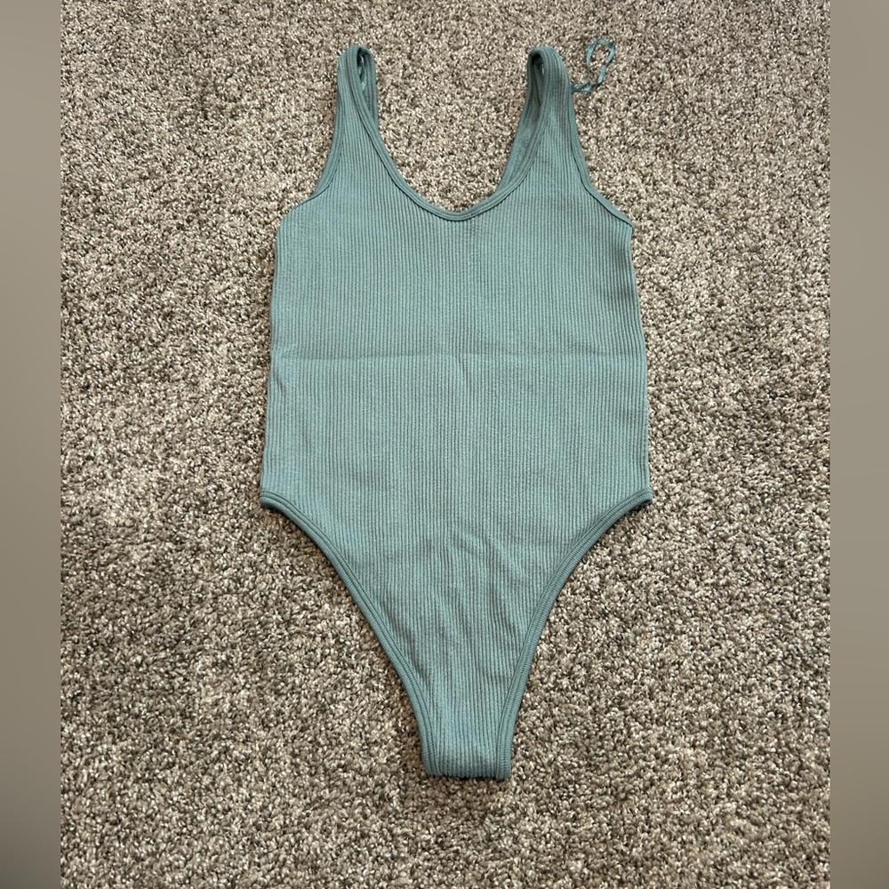 Zara Blueish Green One Piece Bodysuit Size XS-S